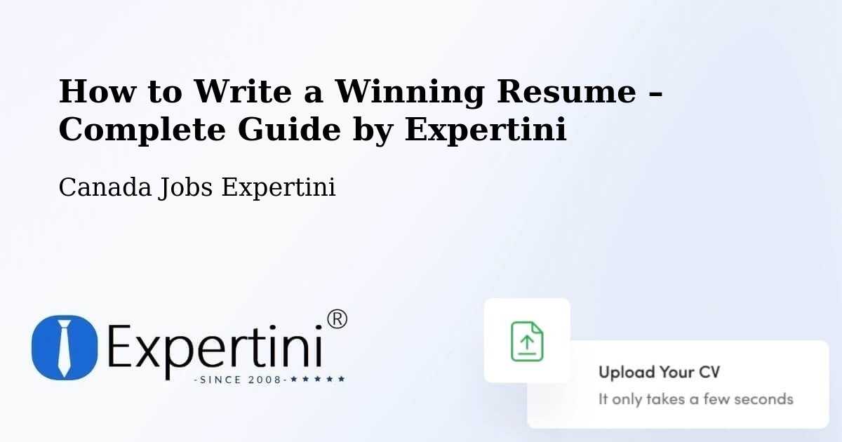 Resume Writing Guide for Job Seekers – Montague - Montague, Canada Jobs Expertini